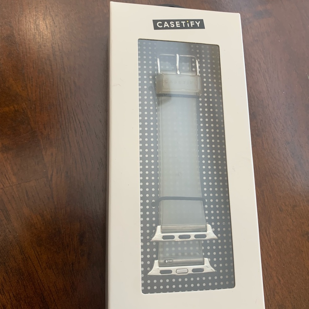 Casetify Apple Watch Band Clear Glows in the Dark